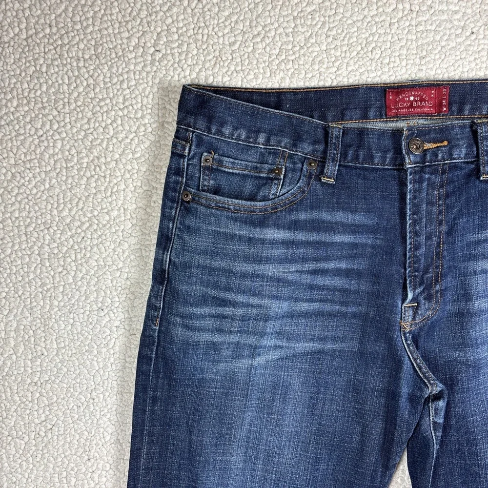 Lucky Brand 361 Vintage Straight Men W34 L30 Dark Wash Stretch Classic Fit Jeans